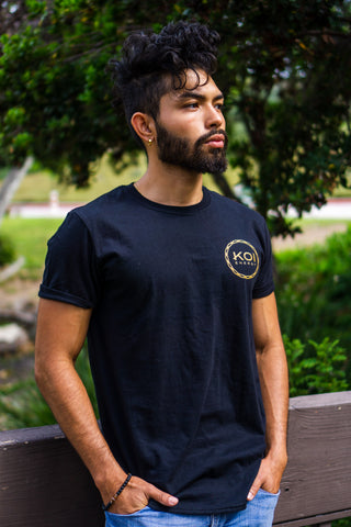 Koi Energy Premium Tee (Black & Gold)