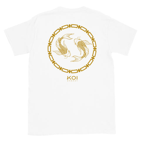Koi Energy Premium Tee (White & Gold)